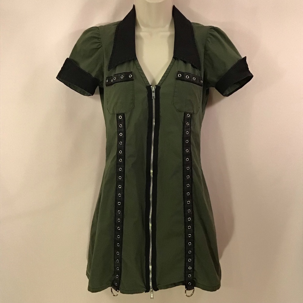 Punk Mini Dress Zipper Front LIP SERVICE